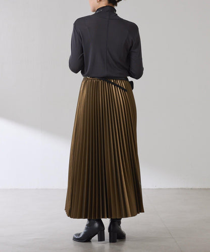 【可水洗上衣】羊毛混紡透視高領衫