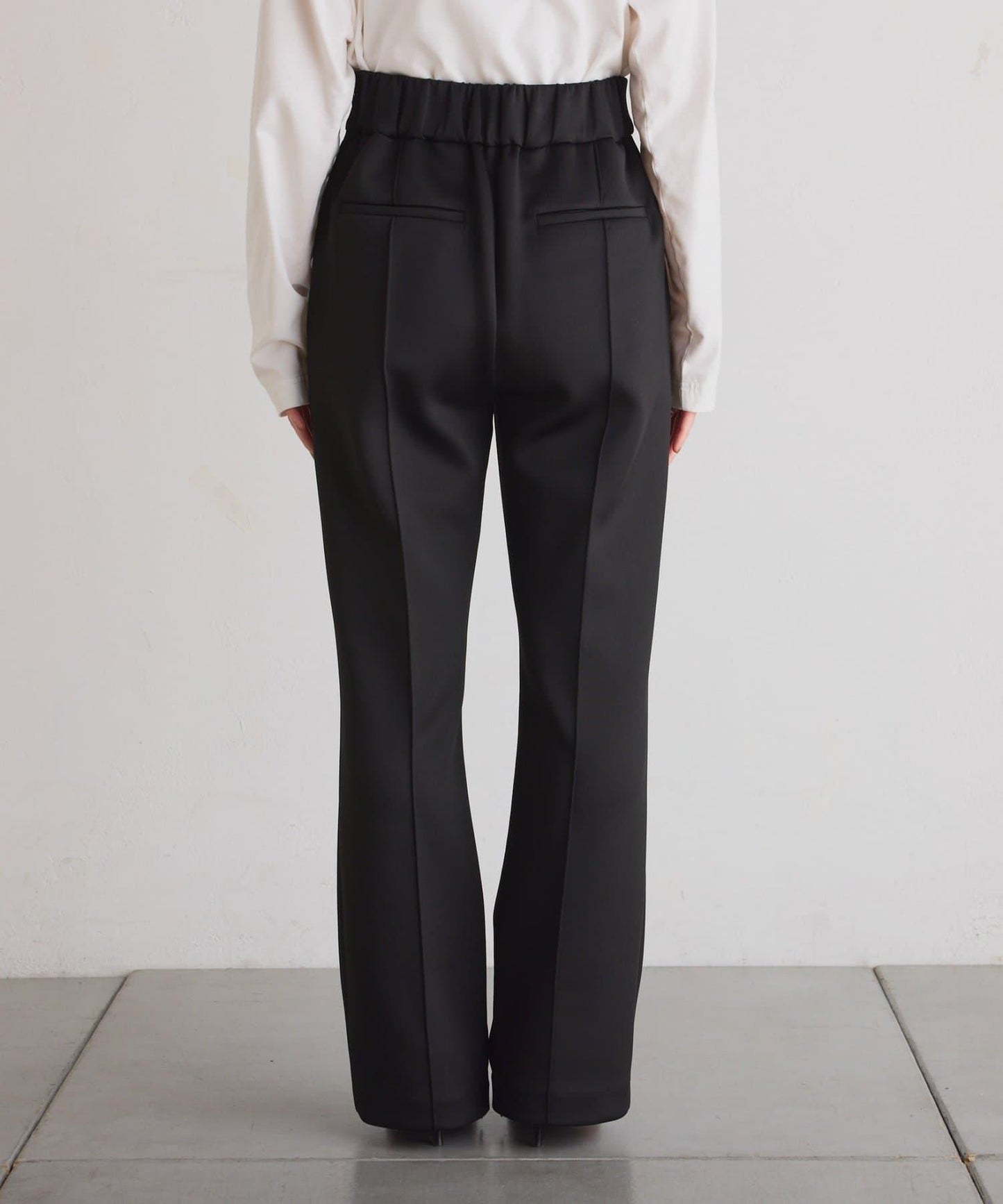 【2尺碼可選/高彈力】壓褶微喇叭褲