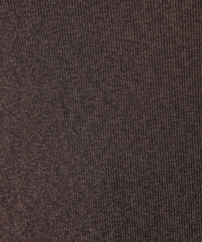 【可作內搭】透視亮絲羅紋方領上衣