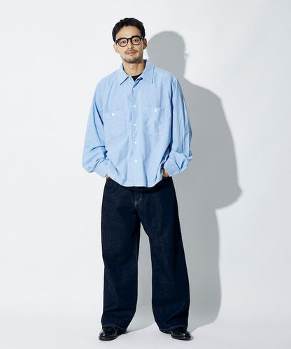 RED KAP × FREAK'S STORE 聯名 短款 牛津紡 長袖 工裝襯衫