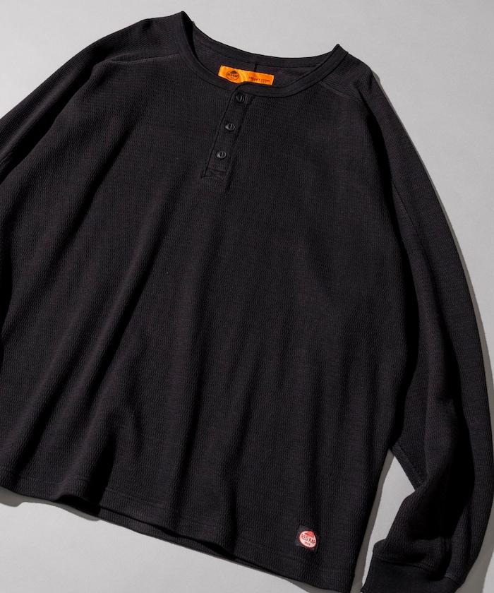 特別款保暖亨利領長袖T恤