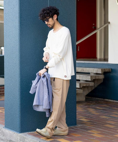 特別款保暖亨利領長袖T恤