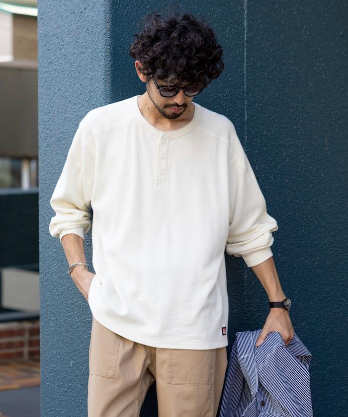 特別款保暖亨利領長袖T恤