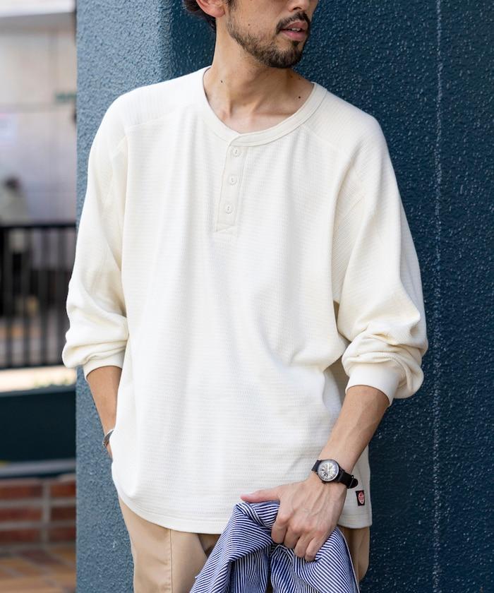 特別款保暖亨利領長袖T恤