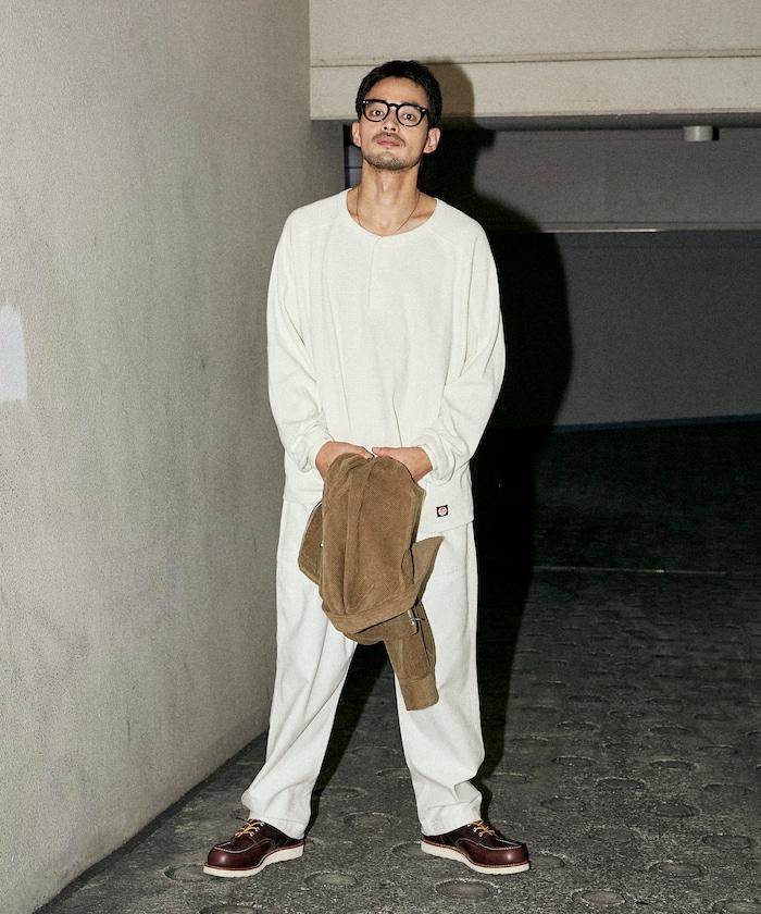 RED KAP × FREAK'S STORE 聯名 ヘンリーネック ロングスリーブ サーマル Tシャツ