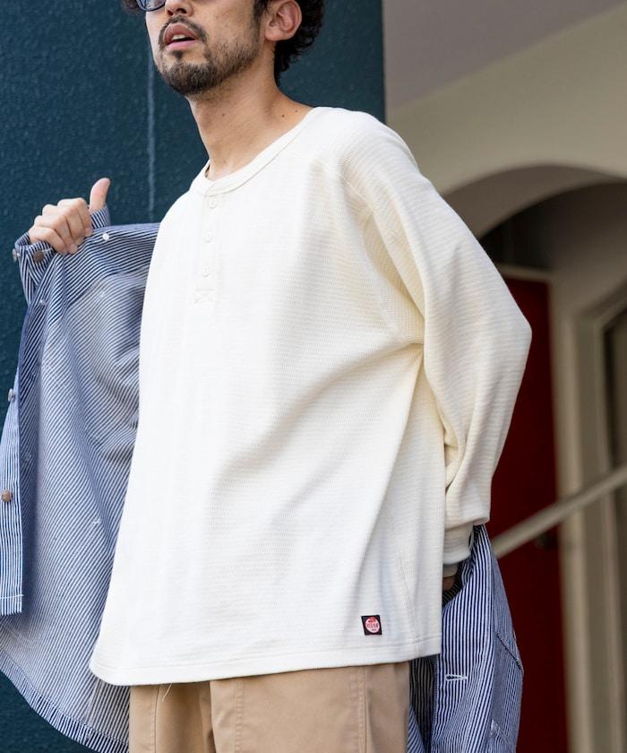 特別款保暖亨利領長袖T恤