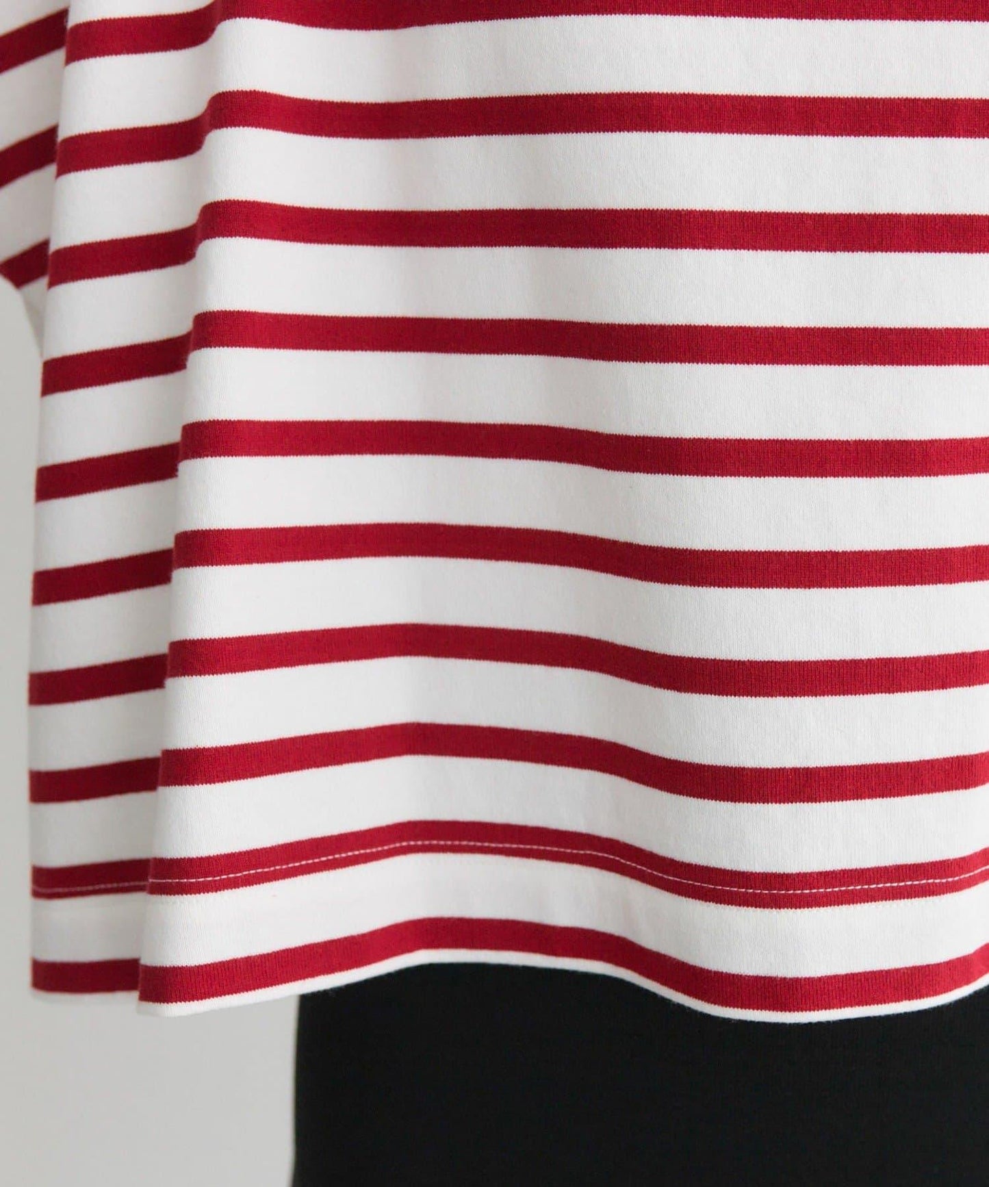 【@kokiminita聯名】拼接條紋寬袖T恤