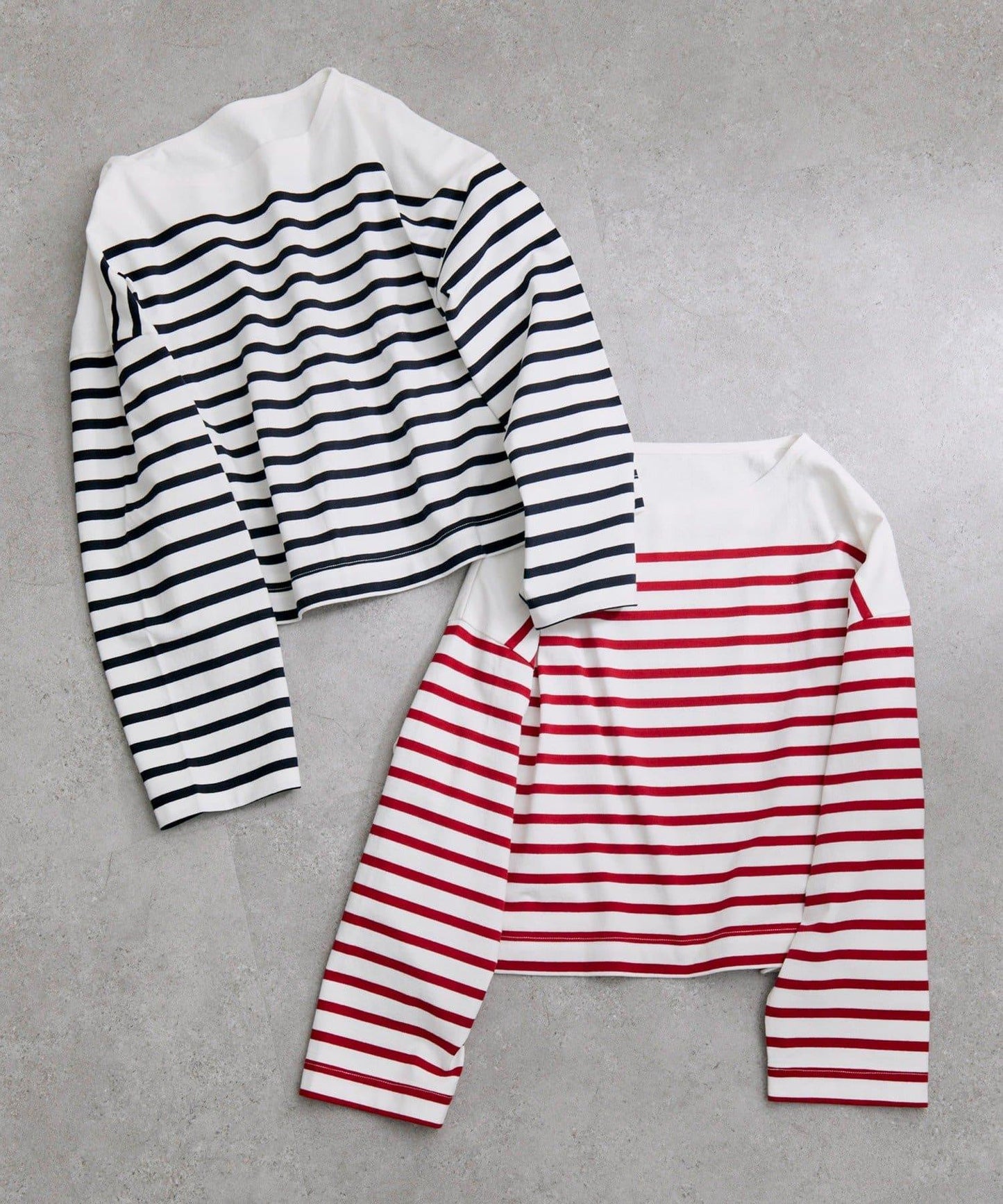 【@kokiminita聯名】拼接條紋寬袖T恤