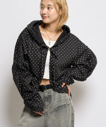 【WHO'S WHO gallery】抽褶連帽襯衫夾克