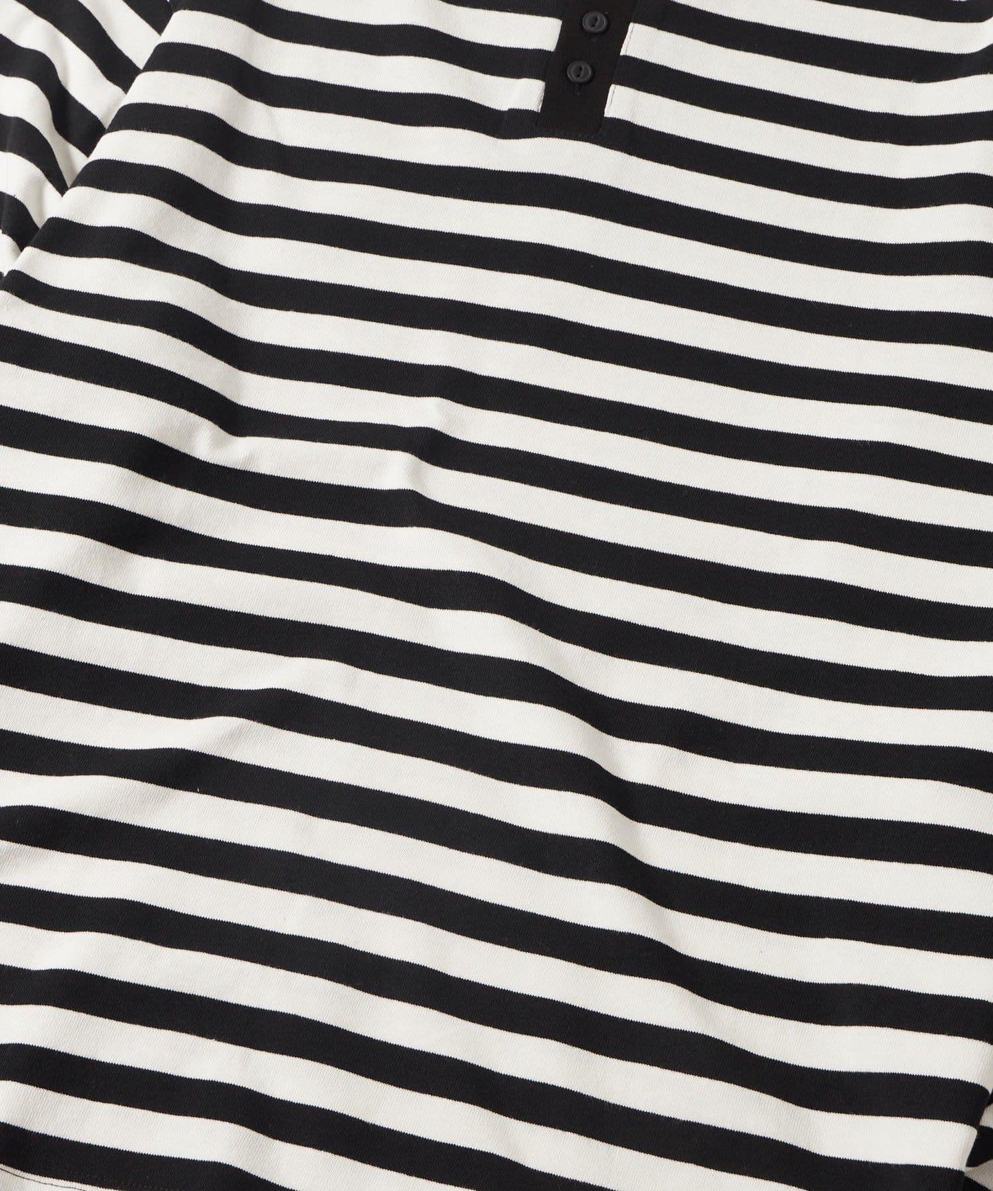 BLESSYOU亨利領條紋長袖T恤