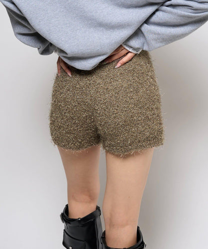 【AW】長毛針織短褲