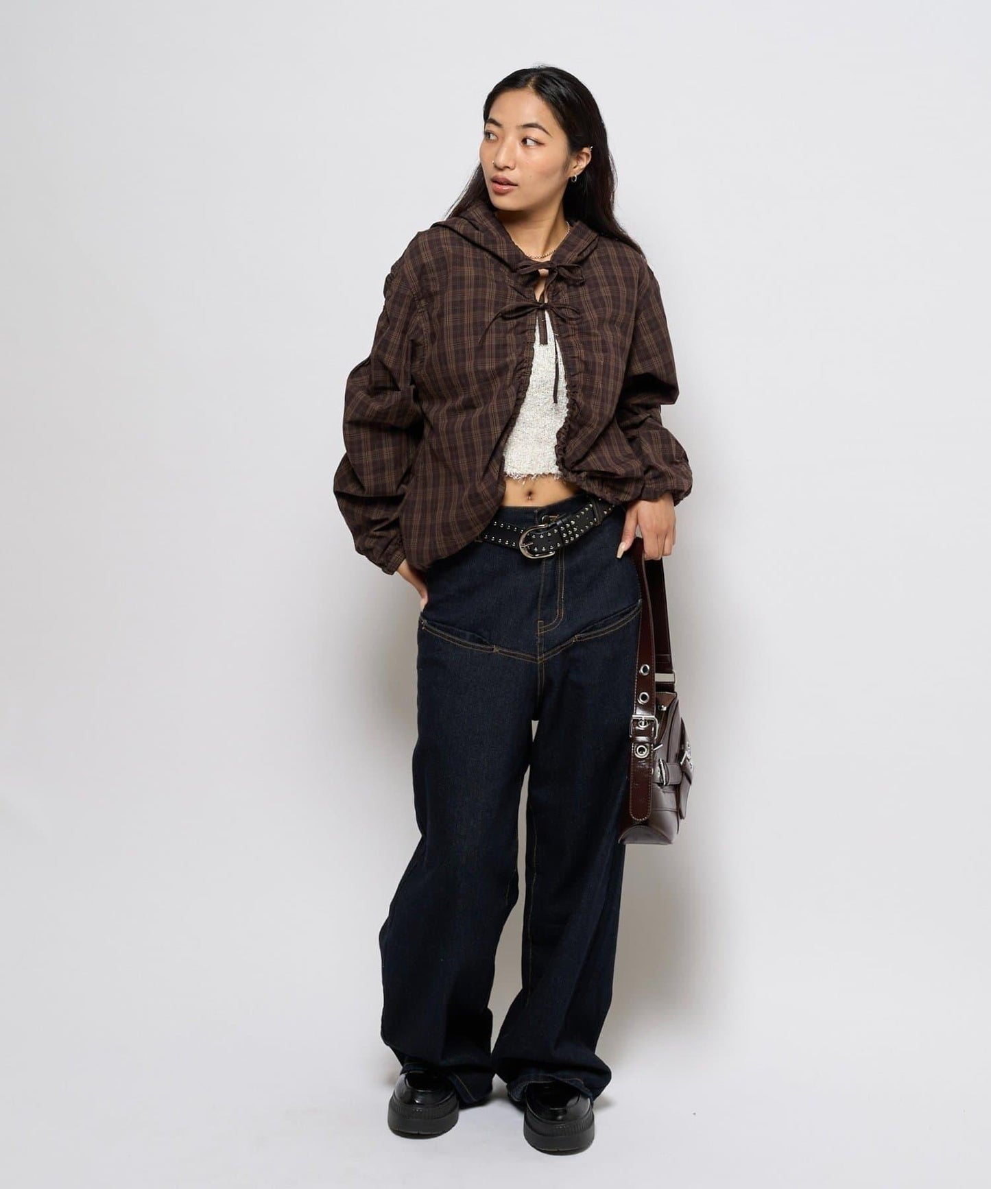 【WHO'S WHO gallery】抽褶連帽襯衫夾克