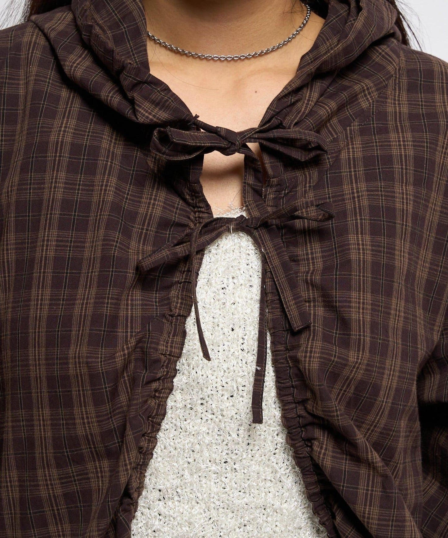 【WHO'S WHO gallery】抽褶連帽襯衫夾克