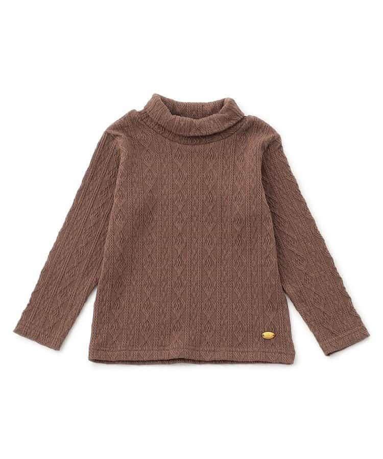 麻花紋高領上衣