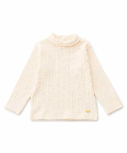 麻花紋高領上衣