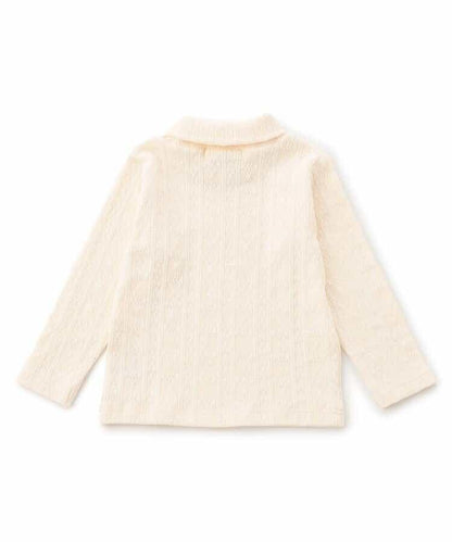 麻花紋高領上衣