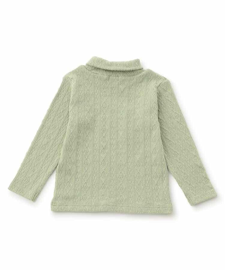 麻花紋高領上衣