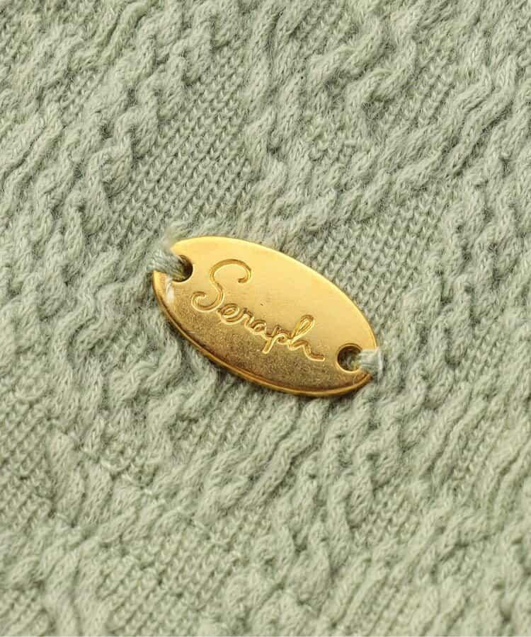 麻花紋高領上衣