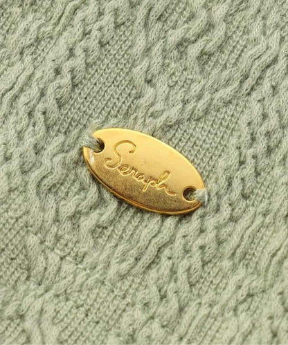 麻花紋高領上衣