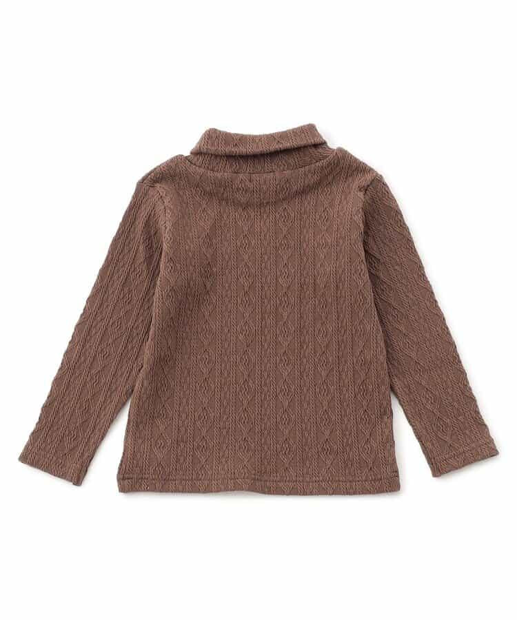 麻花紋高領上衣