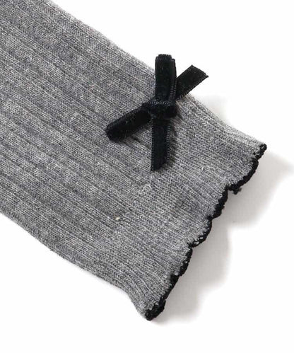 下襬蝴蝶結打底褲