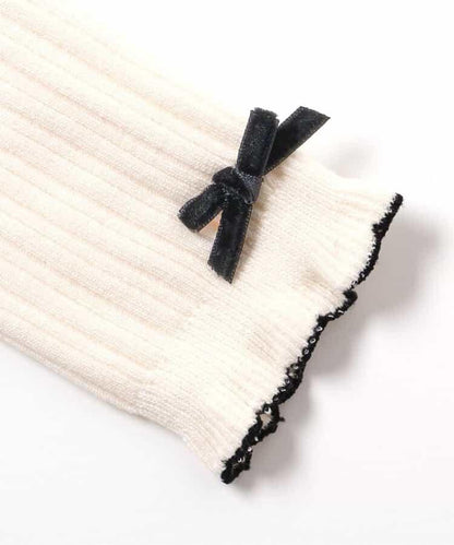 下襬蝴蝶結打底褲