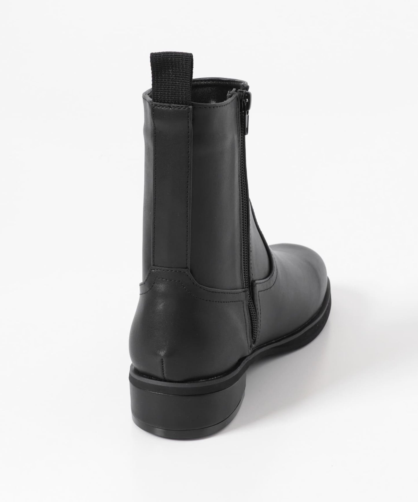 圓頭側拉鍊靴
