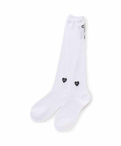 蝴蝶結圖案高筒襪