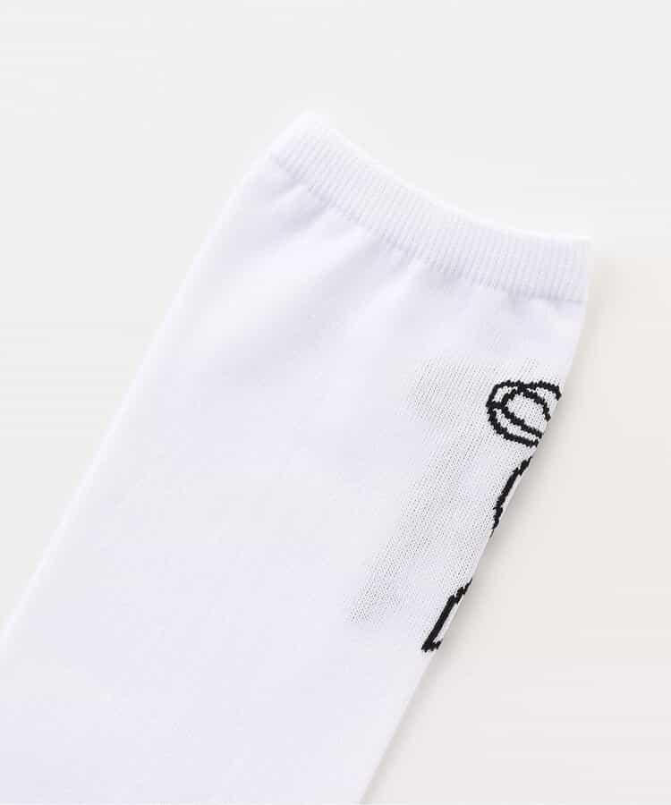 蝴蝶結圖案高筒襪