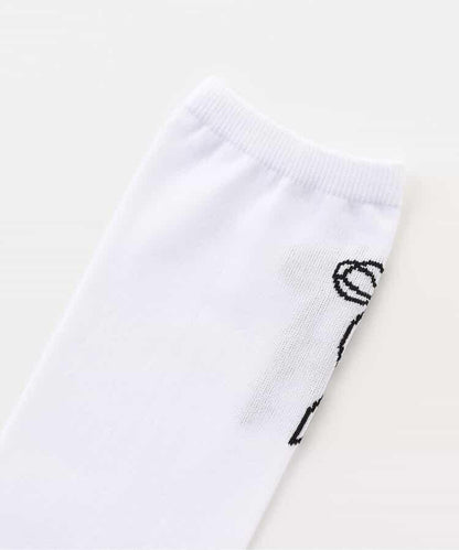 蝴蝶結圖案高筒襪