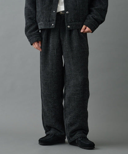 【AW】花呢雙褶錐形褲