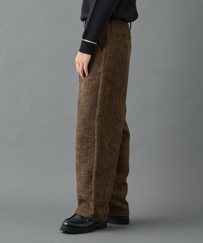 【AW】花呢雙褶錐形褲