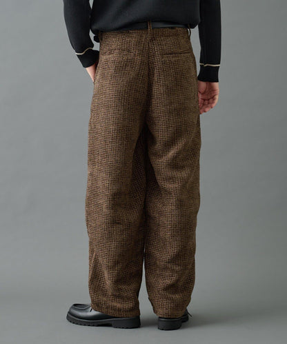 【AW】花呢雙褶錐形褲