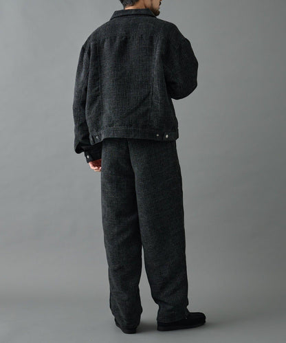 【AW】花呢雙褶錐形褲