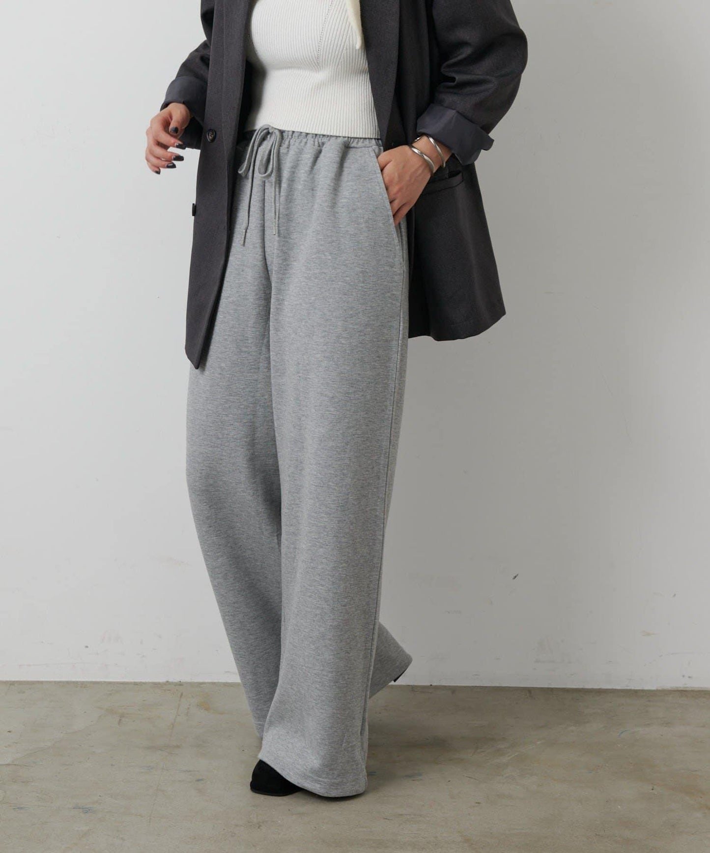 【AW】寬鬆丹寧長褲