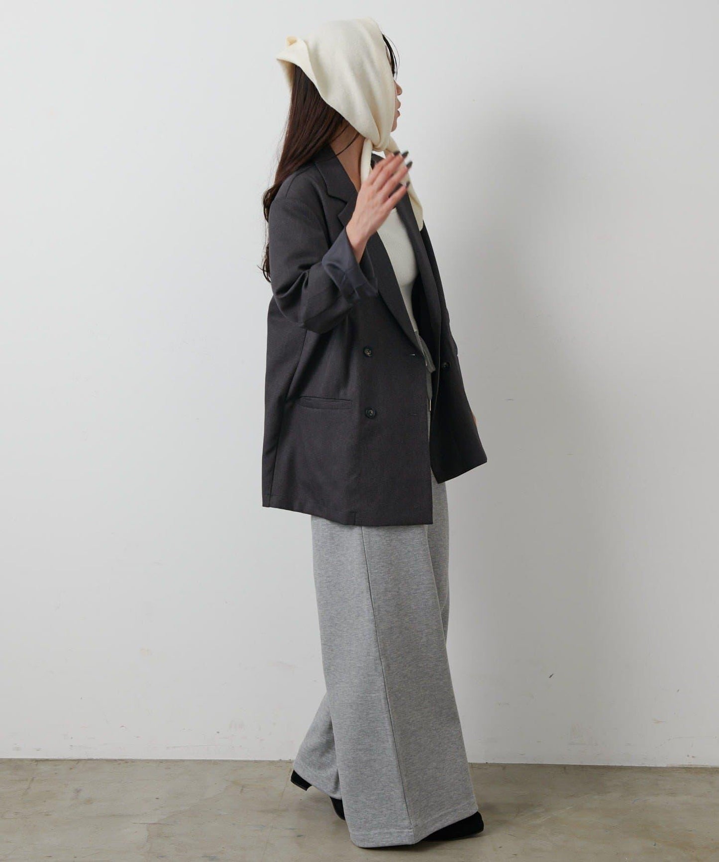 【AW】寬鬆丹寧長褲