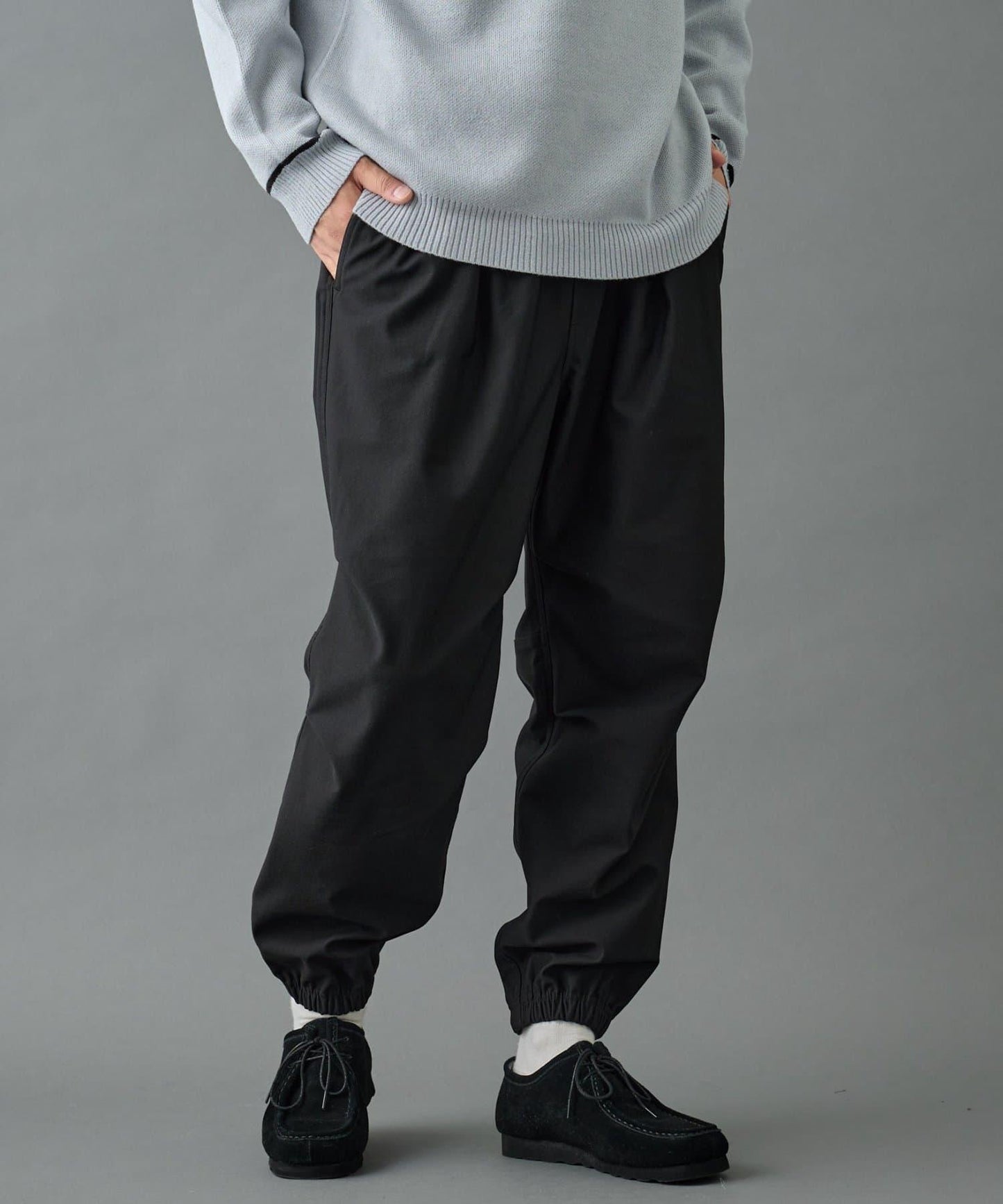 【AW】格紋彈力束腳褲