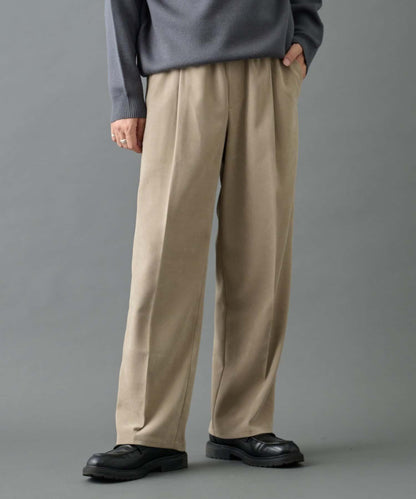 【AW】漸變斜紋休閒直筒西裝褲