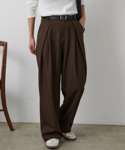 【AW】TR BOX褶皺長褲