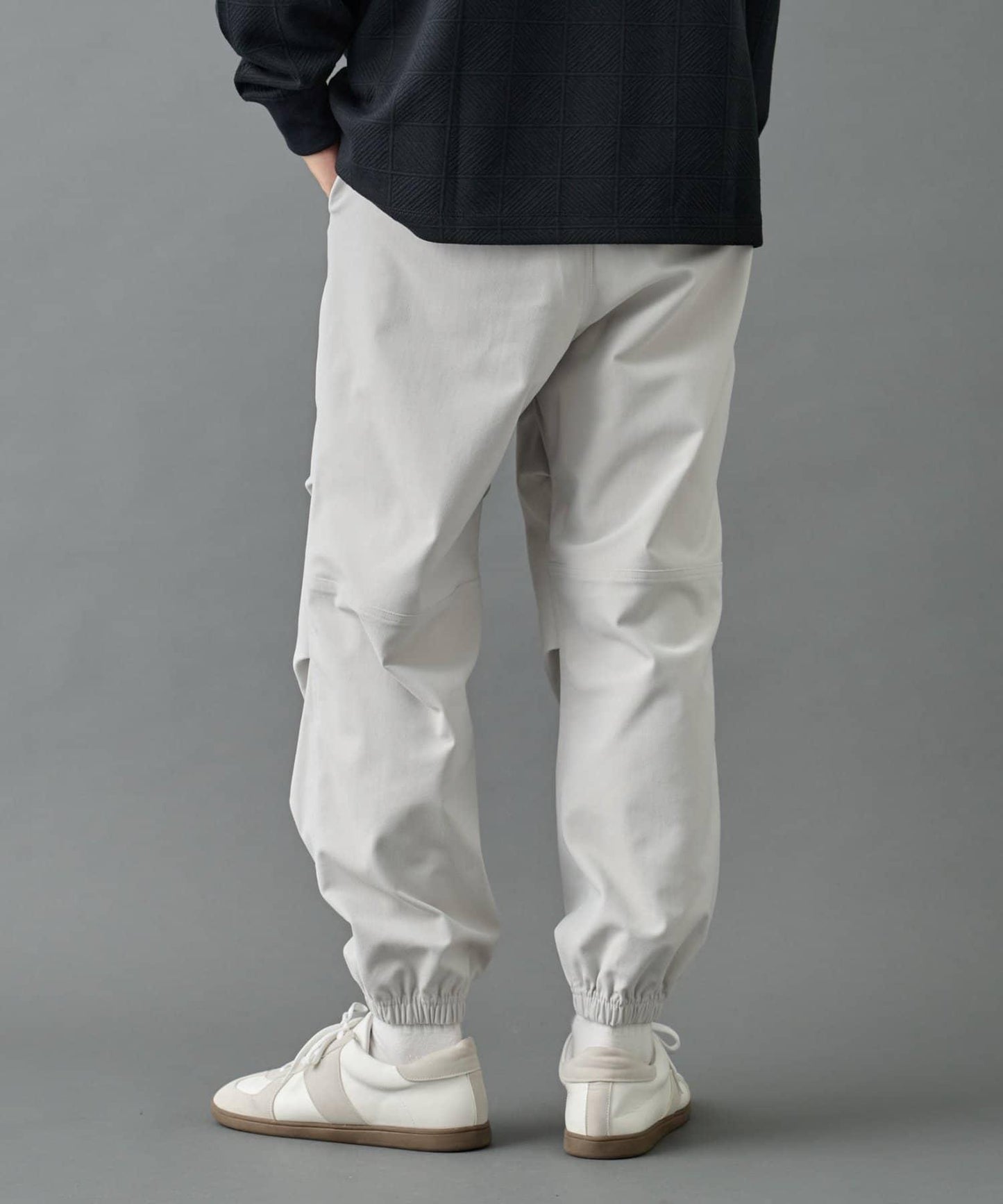 【AW】格紋彈力束腳褲