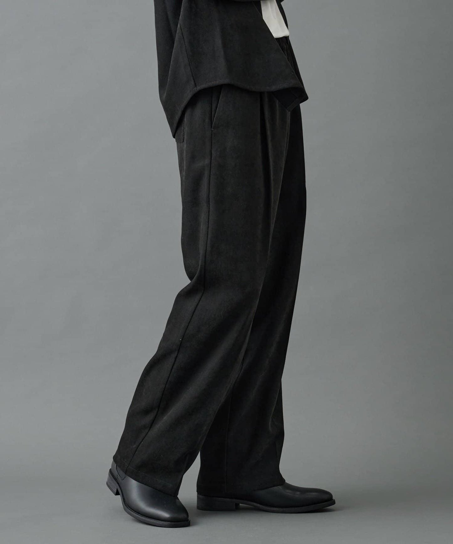 【AW】漸變斜紋休閒直筒西裝褲