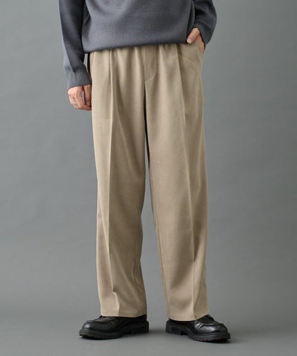 【AW】漸變斜紋休閒直筒西裝褲