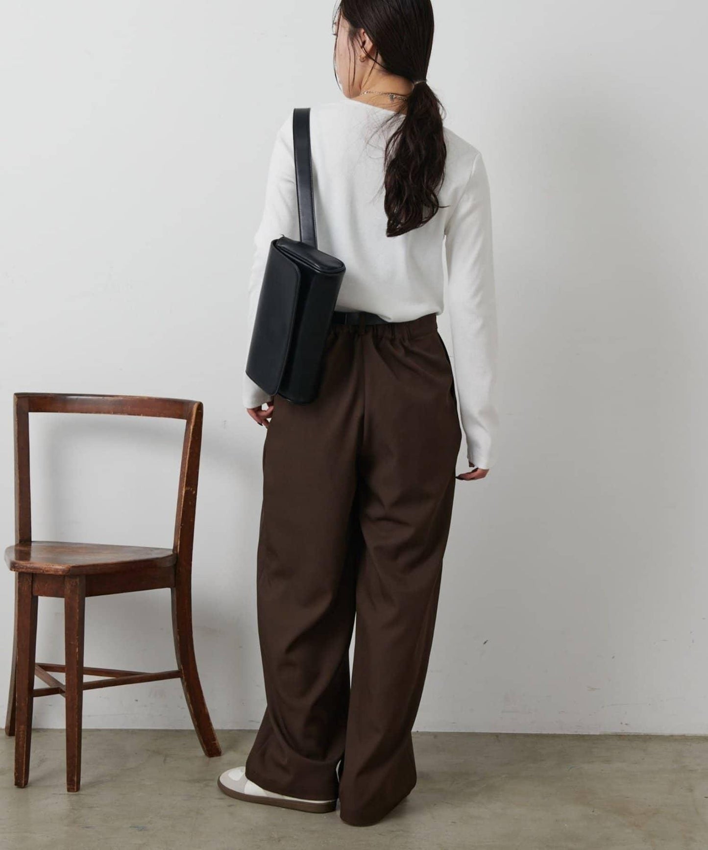 【AW】TR BOX褶皺長褲