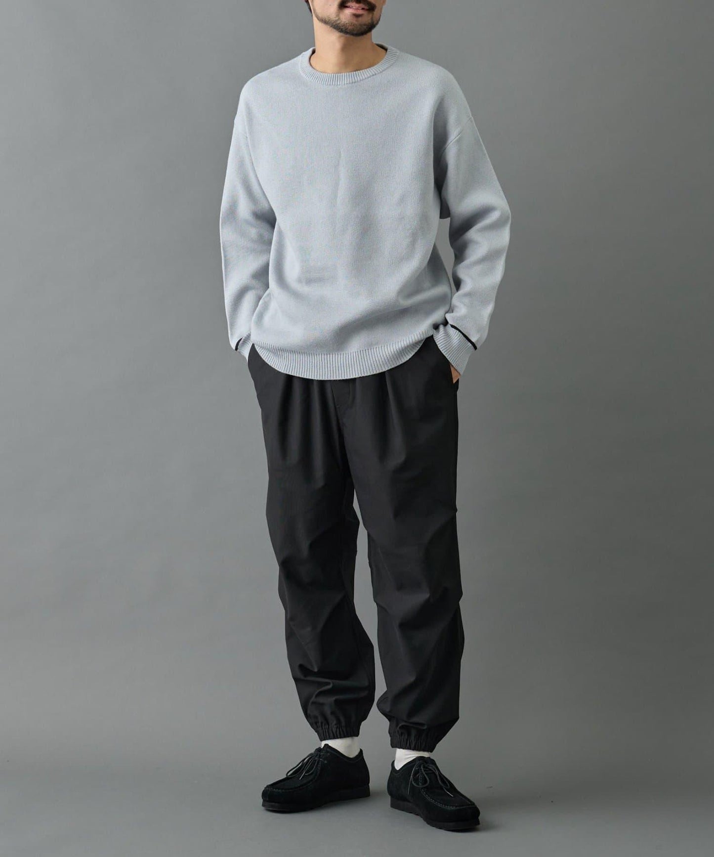 【AW】格紋彈力束腳褲