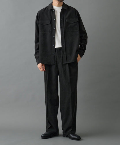 【AW】漸變斜紋休閒直筒西裝褲