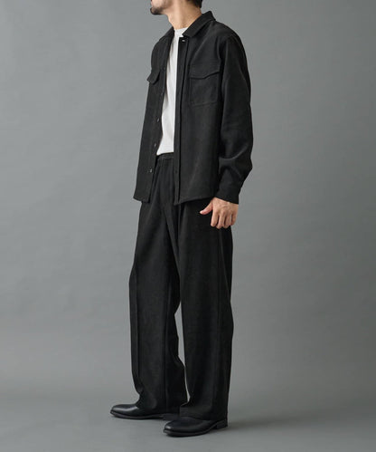 【AW】漸變斜紋休閒直筒西裝褲