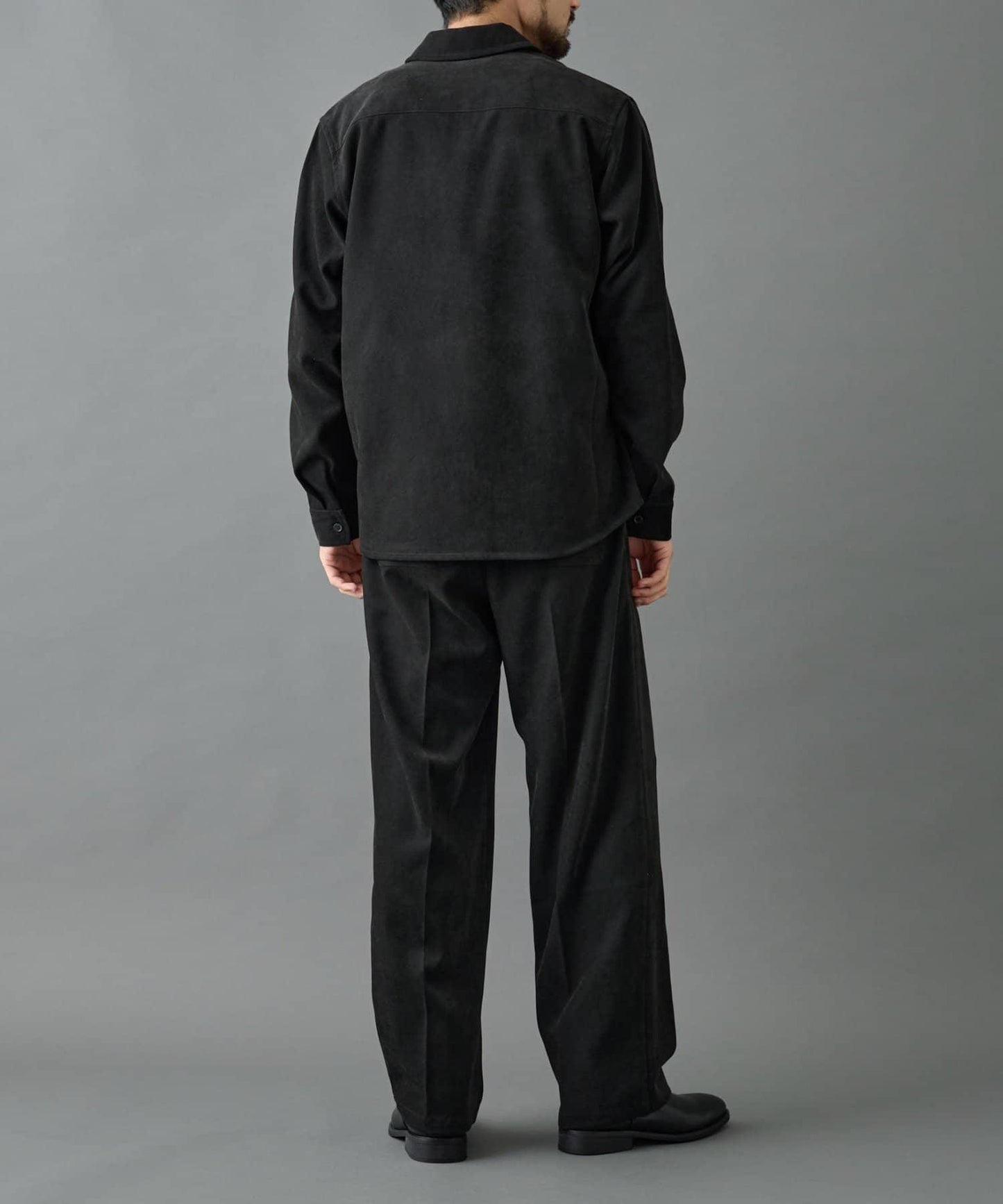 【AW】漸變斜紋休閒直筒西裝褲