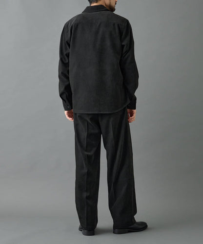 【AW】漸變斜紋休閒直筒西裝褲