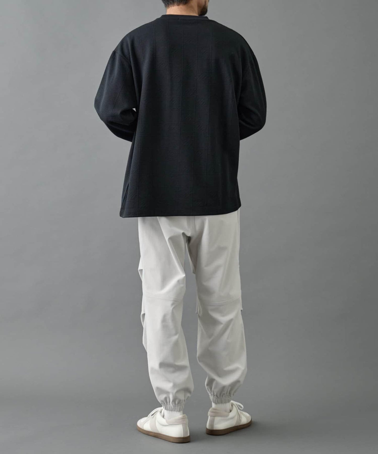 【AW】格紋彈力束腳褲