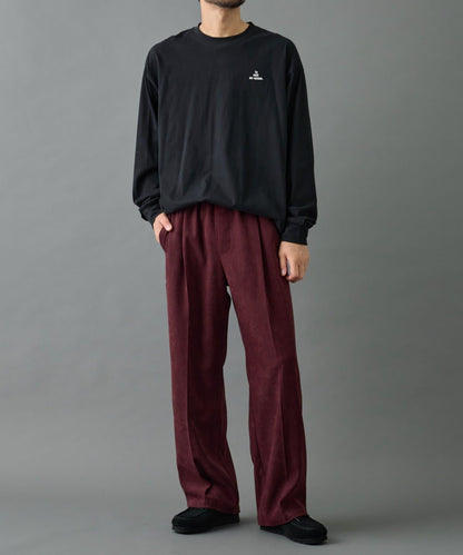 【AW】漸變斜紋休閒直筒西裝褲